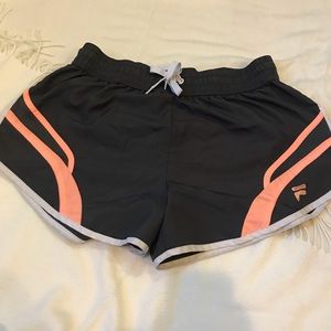 Gray athletic shorts